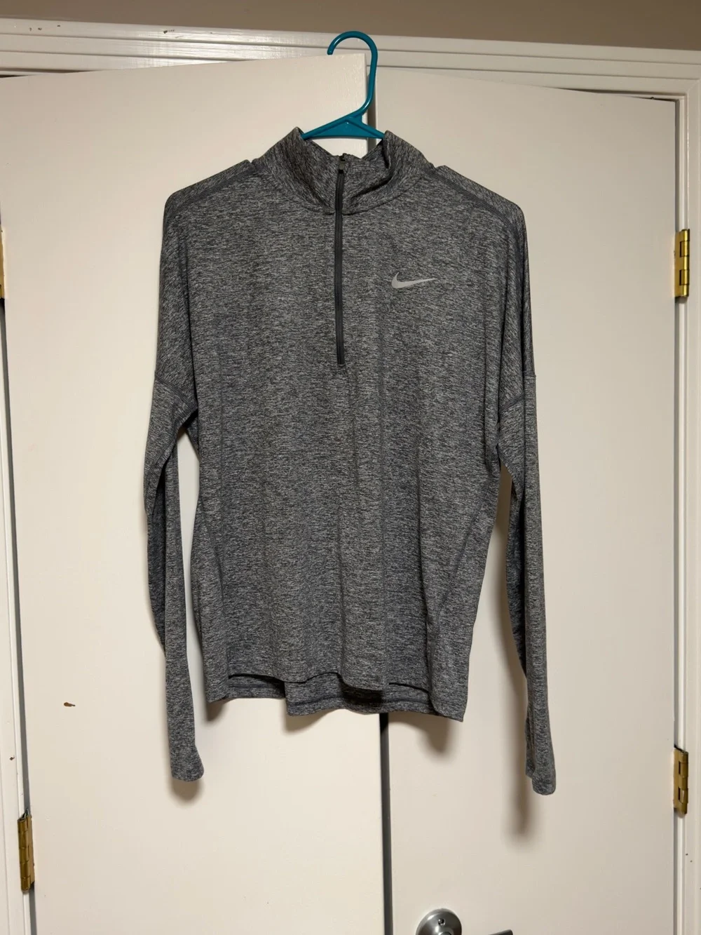 Nike Gray Heather Dri-FIT Running Pullover